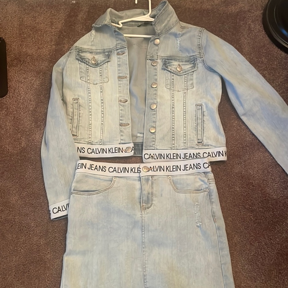 Calvin Klein skirt and matching jacket